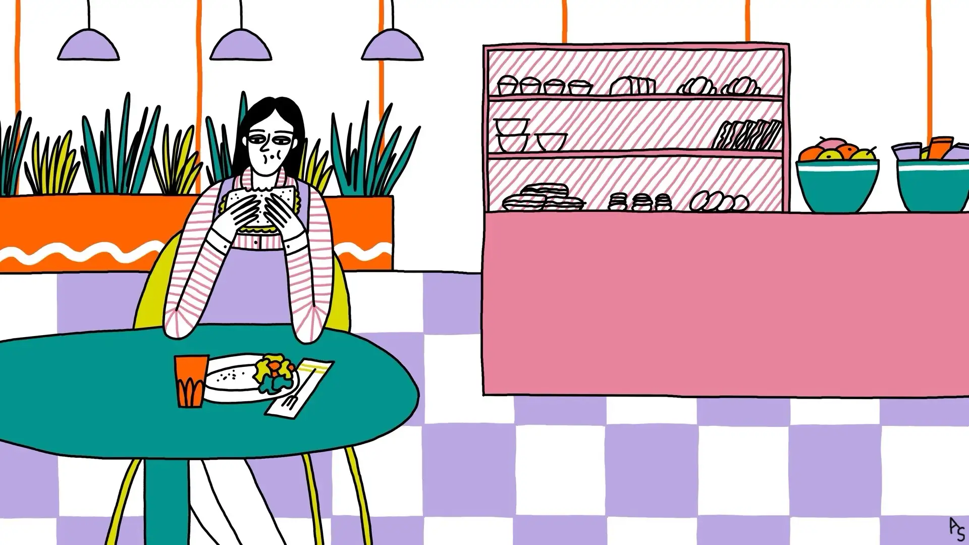 Girl Eating