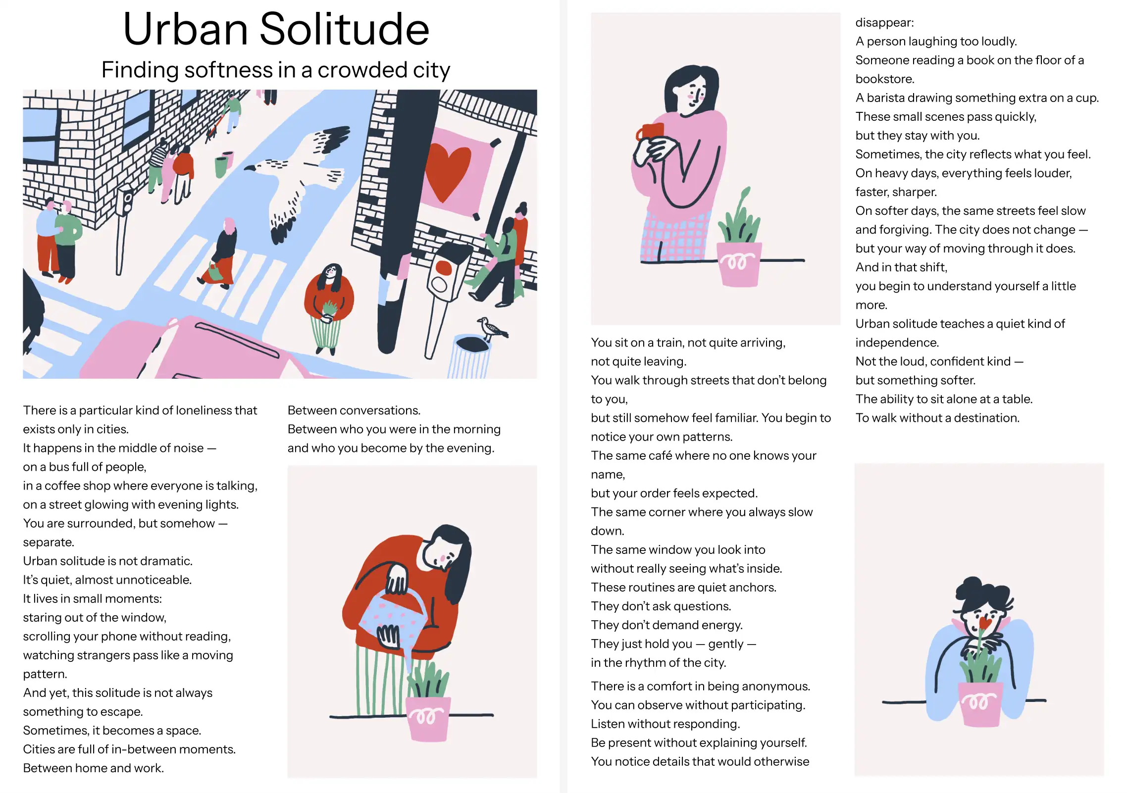 Urban Solitude editorial spread